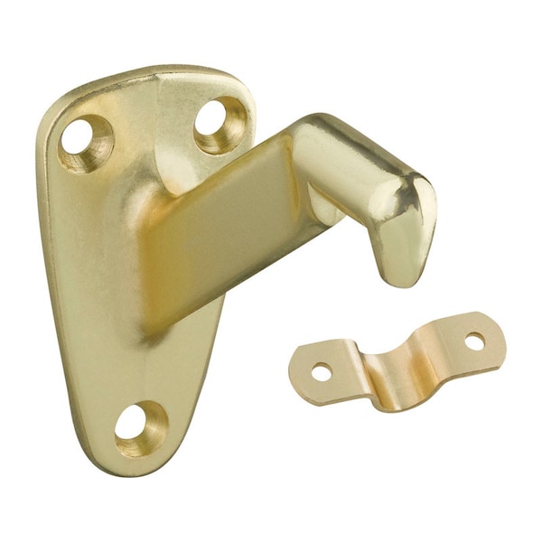National Hardware National Hardware Gold Zinc Die Cast w/Steel Strap Handrail Bracket 3.31 in. L 250 lb N112-888 - main